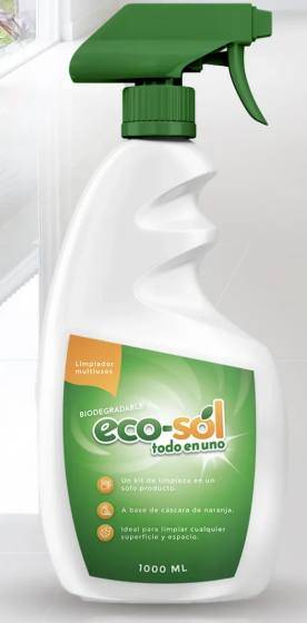 Atomizador Eco-Sol Todo en Uno de 1000 mL, limpiador multiusos biodegradable