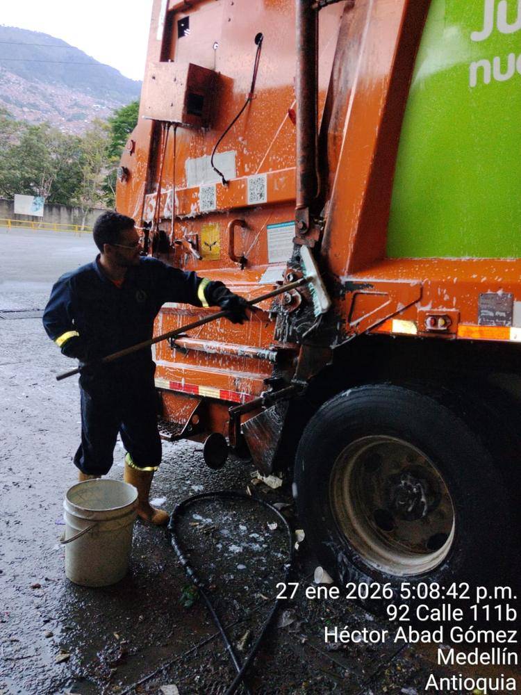 Lavado de compactador