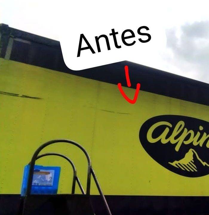 Tractomula de Alpina antes del lavado